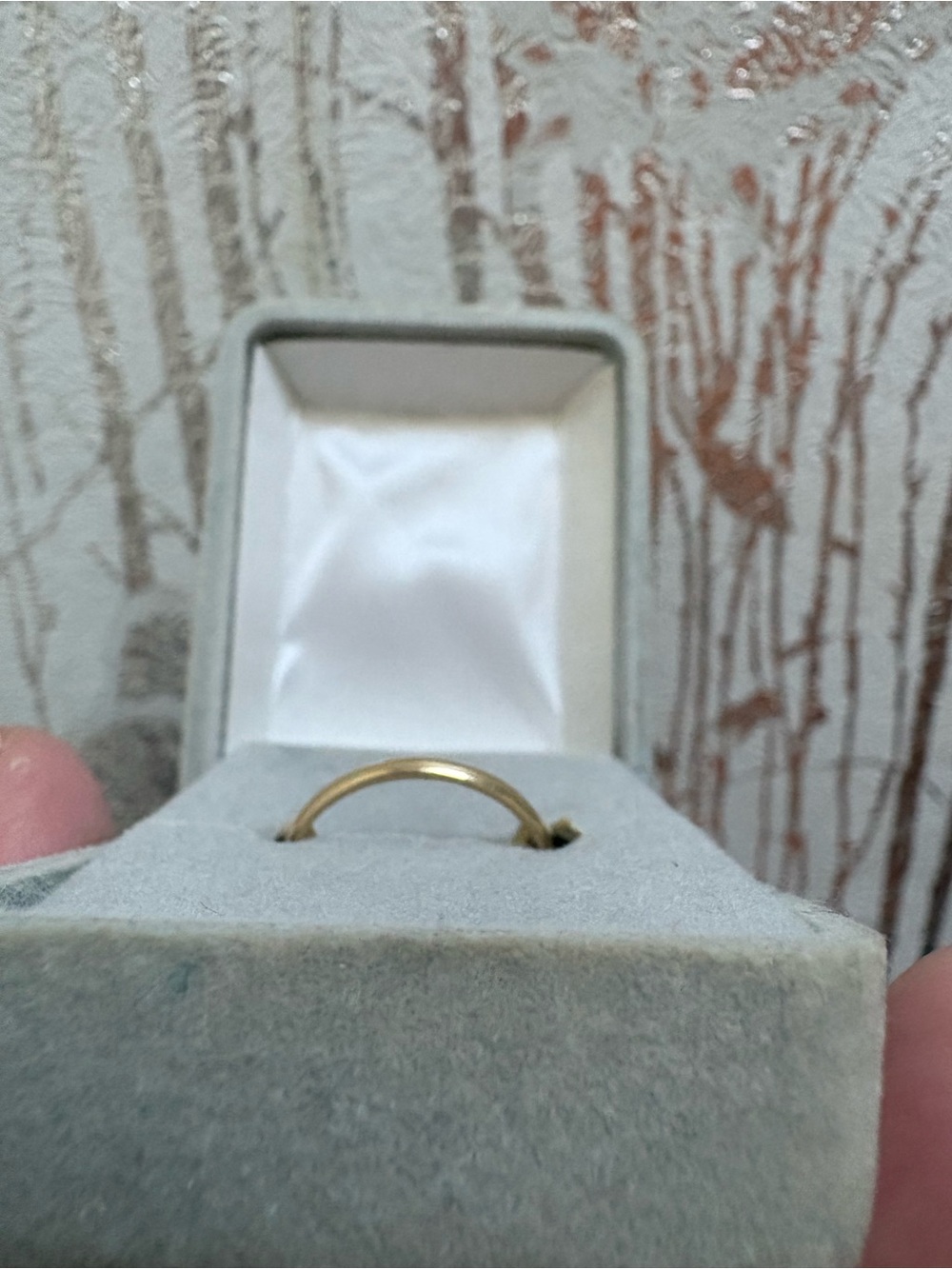 14k Gold Women’s Wedding Band Ring Vintage 5.75 1.0 GR - Picture 2 of 4